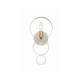 Luna 7'' Sconce in Matte White - Antique Gold - Additional View (581-MT-GA)