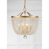 Rylee 16.5'' Chandelier in Antique Gold - Lifestyle View (604-GA)