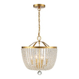 Rylee 16.5'' Chandelier in Antique Gold - Front View (604-GA)