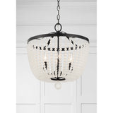 Rylee 16.5'' Chandelier in Matte Black - Lifestyle View (604-MK-FR)