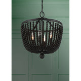 Rylee 16.5'' Chandelier in Matte Black - Lifestyle View (604-MK)