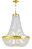 Rylee 24.75'' Chandelier in Antique Gold - Front View (609-GA)