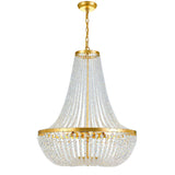 Rylee 24.75'' Chandelier in Antique Gold - Front View (609-GA)