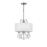 Othello 14'' Chandelier in Polished Chrome - Front View (6623-CH-CL-S)