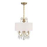 Othello 14'' Chandelier in Vibrant Gold - Front View (6623-VG-CL-SAQ)