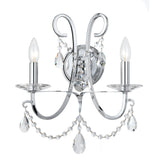 Othello 14'' Sconce in Polished Chrome - Additional View (6822-CH-CL-SAQ)
