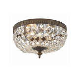 Waltham 10'' Flush Mount in English Bronze - Front View (710-EB-CL-MWP)