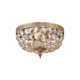 Waltham 10'' Flush Mount in Olde Brass - Front View (710-OB-GT-MWP)