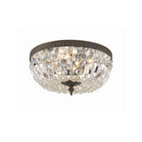 Waltham 12'' Flush Mount in English Bronze - Front View (712-EB-CL-MWP)