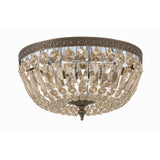 Waltham 12'' Flush Mount in Olde Brass - Front View (712-OB-GT-MWP)