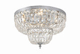 Waltham 18'' Flush Mount in Polished Chrome - Front View (718-CH-CL-MWP)