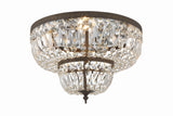 Waltham 18'' Flush Mount in English Bronze - Front View (718-EB-CL-MWP)