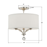 Mirage 18'' Semi Flush Mount - Dimensions Diagram (8005-PN_CEILING)
