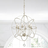 Solaris 22.5'' Chandelier in Olde Silver - Lifestyle View (9226-OS)
