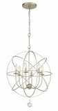 Solaris 22.5'' Chandelier in Olde Silver - Front View (9226-OS)