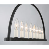 Abbott 42'' Linear Chandelier in Black - Additional View (ABB-3007-BK)