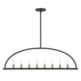 Abbott 42'' Linear Chandelier in Black - Additional View (ABB-3007-BK)