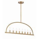 Abbott 42'' Linear Chandelier in Vibrant Gold - Additional View (ABB-3007-VG)