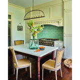 Abbott 42'' Linear Chandelier in Vibrant Gold - Lifestyle View (ABB-3007-VG)