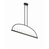 Abbott 54'' Linear Chandelier in Black - Additional View (ABB-3009-BK)