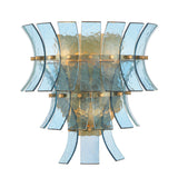 Abigail 15'' Sconce in Aged Brass - Front View (ABI-2002-AG-BL)