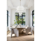 Abigail 29.5'' Chandelier in Aged Brass - Lifestyle View (ABI-2008-AG-WH)