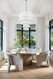 Abigail 29.5'' Chandelier in Aged Brass - Lifestyle View (ABI-2008-AG-WH)