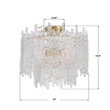 Ackerly 16'' Semi Flush Mount - Dimensions Diagram (ACK-920-AG)