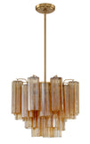 Addis 17.75'' Chandelier in Aged Brass - Additional View (ADD-300-AG-AM)