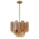 Addis 17.75'' Chandelier in Aged Brass - Additional View (ADD-300-AG-AM)