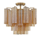 Addis 17.75'' Semi Flush Mount in Aged Brass - Additional View (ADD-300-AG-AM_CEILING)