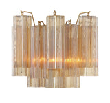 Addis 14.5'' Sconce in Aged Brass - Front View (ADD-302-AG-AM)