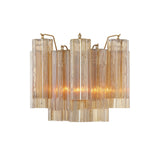 Addis 14.5'' Sconce in Aged Brass - Front View (ADD-302-AG-AM)