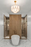 Addis 22'' Chandelier in Aged Brass - Lifestyle View (ADD-308-AG-WH)