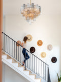 Addis 26.75'' Chandelier in Aged Brass - Lifestyle View (ADD-312-AG-AU)