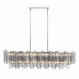 Addis 51.75'' Linear Chandelier in Polished Chrome - Front View (ADD-317-CH-SM)