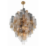 Addis 31.5'' Chandelier in Aged Brass - Additional View (ADD-319-AG-AU)