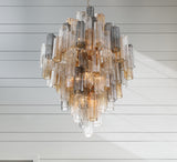 Addis 31.5'' Chandelier in Aged Brass - Lifestyle View (ADD-319-AG-AU)
