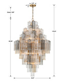 Addis 31.5'' Chandelier - Dimensions Diagram (ADD-319-AG-AU)