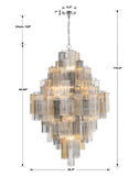 Addis 31.5'' Chandelier - Dimensions Diagram (ADD-319-CH-AU)