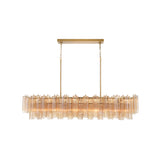 Addis 65'' Linear Chandelier in Aged Brass - Additional View (ADD-337-AG-AM)