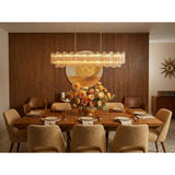 Addis 65'' Linear Chandelier in Aged Brass - Lifestyle View (ADD-337-AG-AM)