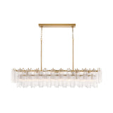 Addis 65'' Linear Chandelier in Aged Brass - Additional View (ADD-337-AG-CL)