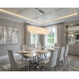 Addis 65'' Linear Chandelier in Polished Chrome - Lifestyle View (ADD-337-CH-WH)