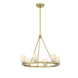 Aragon 22.75'' LED Chandelier in Soft Brass - Front View (ARA-10264-SB-ST)