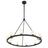 Aragon 34.75'' LED Chandelier in Matte Black - Additional View (ARA-10265-MK-ST)