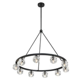 Aragon 36'' LED Chandelier in Matte Black - Additional View (ARA-10265-MK)