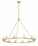 Aragon 46.75'' LED Chandelier in Soft Brass - Front View (ARA-10266-SB-ST)