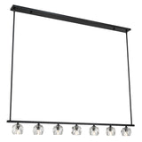 Aragon 56'' LED Linear Chandelier in Matte Black - Additional View (ARA-10267-MK)