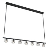 Aragon 56'' LED Linear Chandelier in Matte Black - Additional View (ARA-10267-MK)